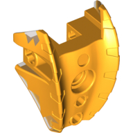 Lego Large Figure Limb Cover, Armor (Barraki Carapar) / Scoop, Claw with Marbled Trans-Brown Pattern