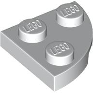 Lego Plate Round Corner 2 x 2 / White