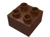 Duplo Brick 2 x 2 / Reddish Brown
