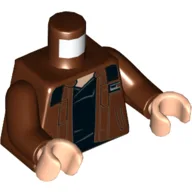 Torso Jacket, Black Undershirt Print, Reddish Brown Arms, Light Nougat Hands / Reddish Brown