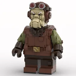 Kuiil Megafigure (fits my Kuiil Head MOC)