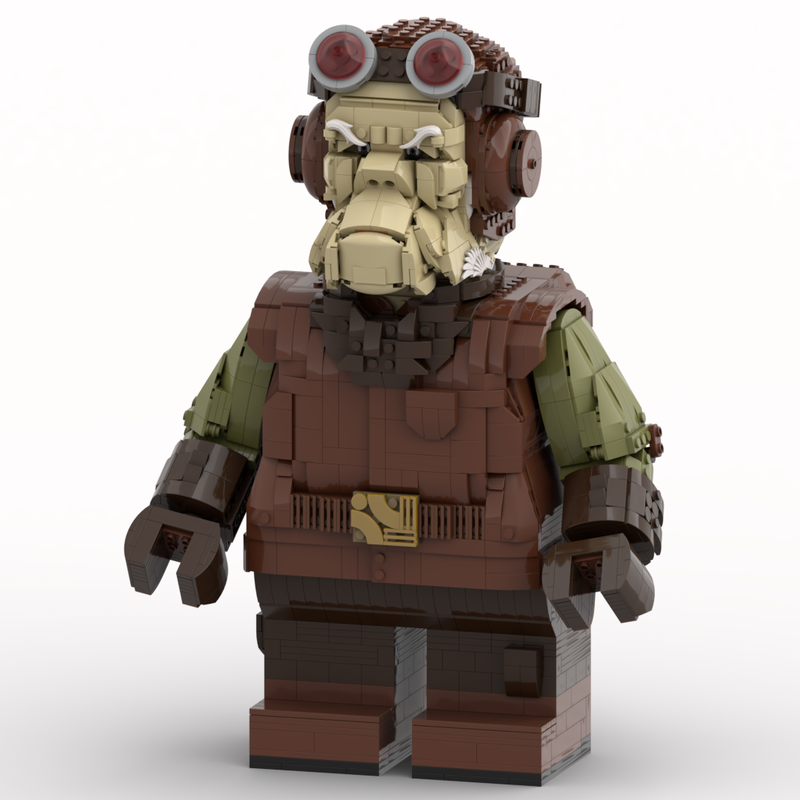 Lego Kuiil Megafigure (fits my Kuiil Head MOC)