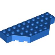 Lego Brick Wedged 4 x 10 with Cut Corner / Blue