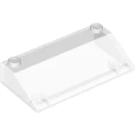 Brick Sloped 33° 3 x 6 No Inner Walls / Trans-Clear