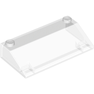 Lego Brick Sloped 33° 3 x 6 No Inner Walls / Trans-Clear