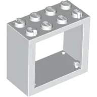 Window 2 x 4 x 3 Frame with Solid Studs / White