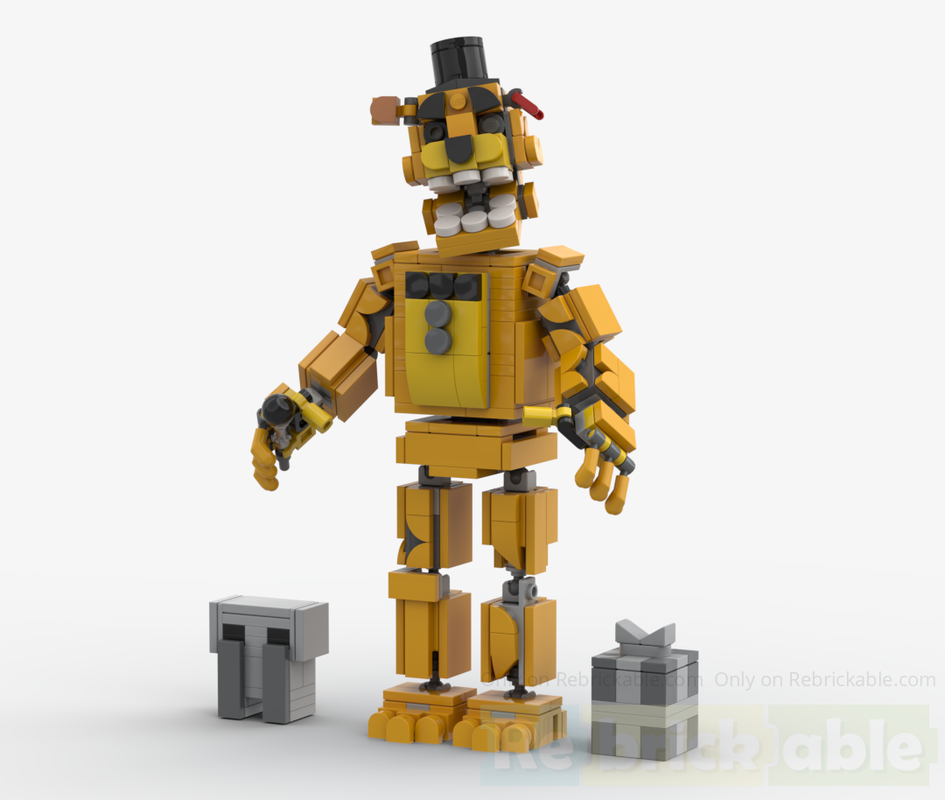 Lego Withered Golden Freddy - Five Nights at Freddy's 2