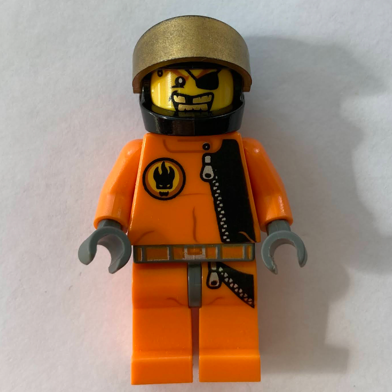 Lego Gold Tooth with Helmet
