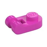 Plate Special 1 x 1 Rounded with Handle / Dark Pink