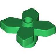 Plant, Flower 2 x 2 Leaves - Angular / Green