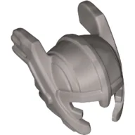 Helmet with Cheek Guards and Wings on Sides (Thor) / Flat Silver