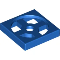 Turntable 2 x 2 Plate, Base / Blue