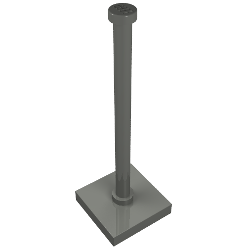 Lego Tile Special 2 x 2 with Bar and Stud / Dark Bluish Gray