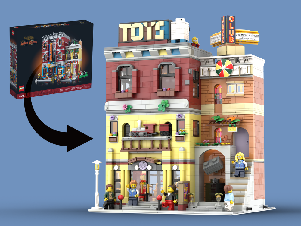 Lego Toy Shop and Cinema - Alternate Build of Jazz Club set 10312