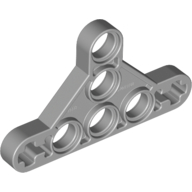 Lego Technic Beam Triangle Thin [Type II] / Light Bluish Gray
