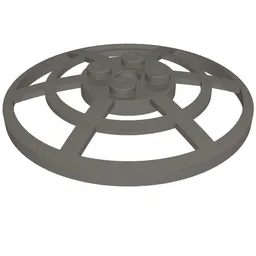 Dish 6 x 6 Inverted, Radar / Webbed [Anti-studs at 90°] / Dark Bluish Gray