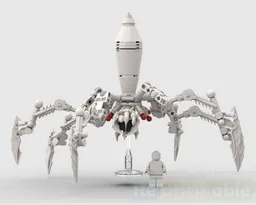 Knobby White Spider