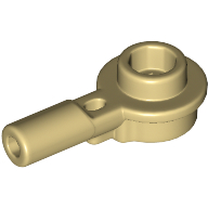 Lego Plate Special Round 1 x 1 with Hollow Stud and Horizontal Bar 1L / Tan