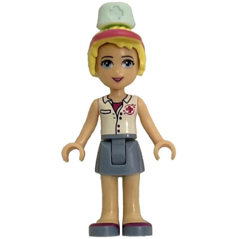 Lego Stephanie - Lavender Blouse, Sand Green Skirt, Hat