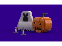 Halloween decor: Pumpkin & Ghost