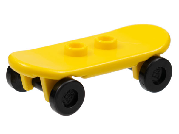 Lego Minifigure, Utensil Skateboard Deck with Black Wheels (42511 / 2496)