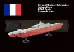 Surcouf Submarine (1/300)