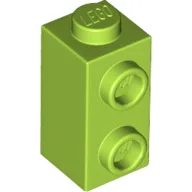 Brick Special 1 x 1 x 1 2/3 with Studs on 1 Side / Lime