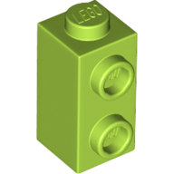 Lego Brick Special 1 x 1 x 1 2/3 with Studs on 1 Side / Lime