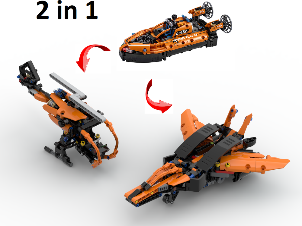 Lego From Sea to Sky. 42120 2 in 1