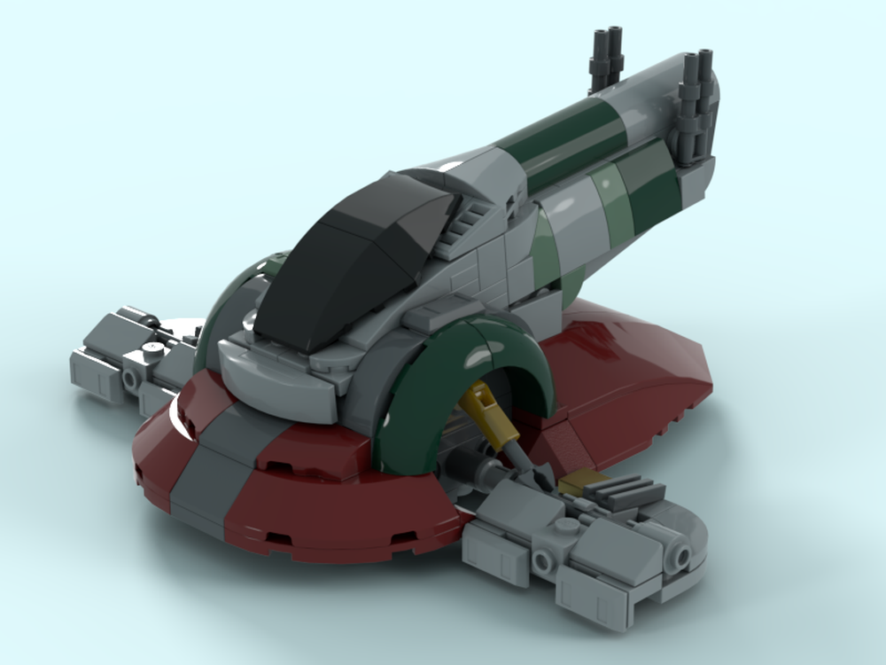 Lego Midi Scale Slave-1 (Fett family's starship, Boba's painting) - v.2