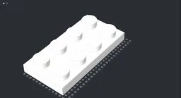 Up-scaled 2x4 plate (x6 size)