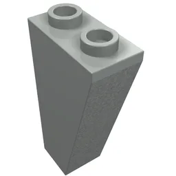 Brick Sloped Inverted 75° 2 x 1 x 3 / Light Gray