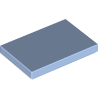 Lego Tile 2 x 3 / Bright Light Blue