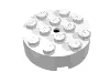 Turntable 4 x 4 - Old Type Complete, Perfectly Round / White