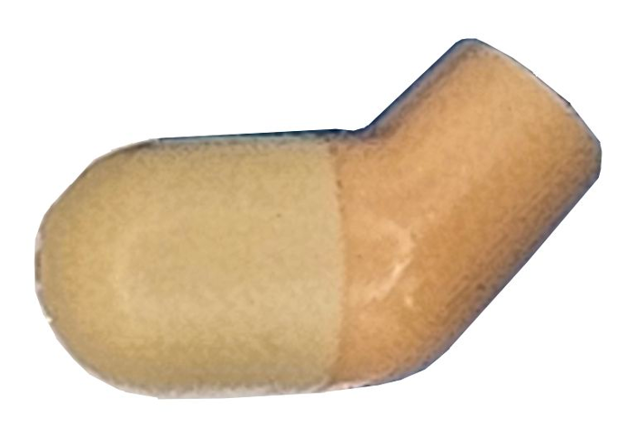 Lego Arm, Right with Molded Tan Short Sleeve  Pattern