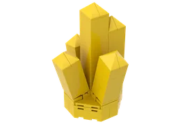 Upscaled Rock Crystal With 5 Points