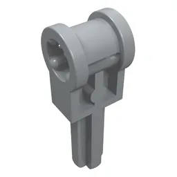 Technic Axle 1.5 with Perpendicular Axle Connector (Technic Pole Reverser Handle) / Light Bluish Gray