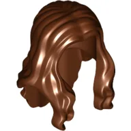 Hair Long Wavy with Centre Part / Reddish Brown