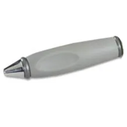 Pen Body, with Chrome Tip, Pearl Dark Gray Ends / Light Gray