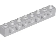 Technic Brick 1 x 8 [7 Pin Holes] / Light Bluish Gray