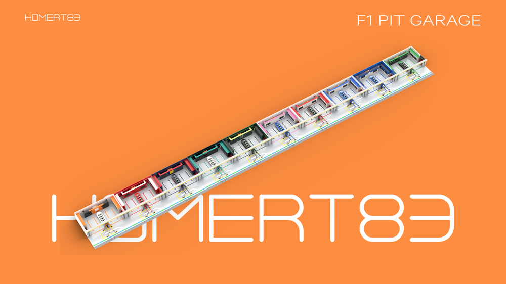 Lego Formula One Pit Lane and Garages - F1 2025 Season