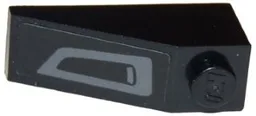Slope 33 3 x 1 with Front Grille / Bumper / Air Intake Pattern Model Right Side (Sticker) - Set 75875