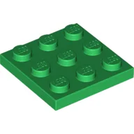 Plate 3 x 3 / Green