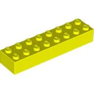 Brick 2 x 8 / Vibrant Yellow