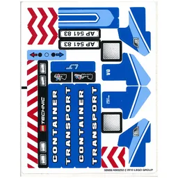 Sticker Sheet for Set 8052-1 / [No Color/Any Color]