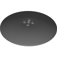 Lego Dish 10 x 10 Inverted (Radar) with Solid Studs / Dark Bluish Gray