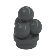 Lego Food Ice Cream Scoops / Dark Bluish Gray