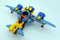 42201 Trimotor Propeller Plane