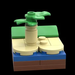 Mini Animal Crossing Tile Beach Summer