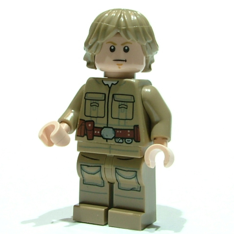Lego Luke Skywalker, Cloud City Outfit, Dark Tan Shirt